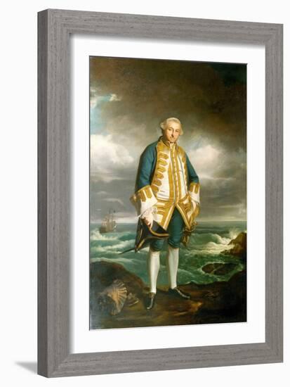 Admiral Edward Boscawen (1711-1761), C.1750-60 (Oil on Canvas)-Joshua Reynolds-Framed Giclee Print