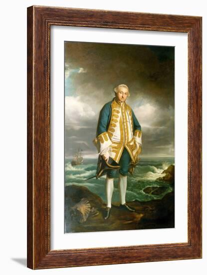 Admiral Edward Boscawen (1711-1761), C.1750-60 (Oil on Canvas)-Joshua Reynolds-Framed Giclee Print