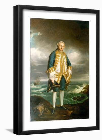 Admiral Edward Boscawen (1711-1761), C.1750-60 (Oil on Canvas)-Joshua Reynolds-Framed Giclee Print