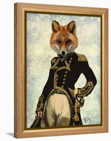 Admiral Fox Full-Fab Funky-Framed Stretched Canvas