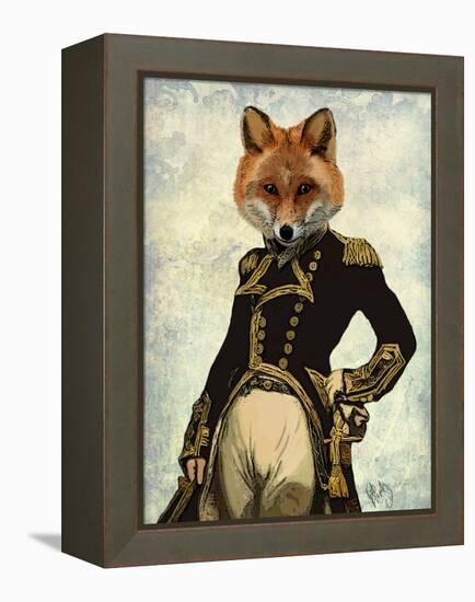 Admiral Fox Full-Fab Funky-Framed Stretched Canvas