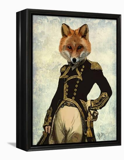 Admiral Fox Full-Fab Funky-Framed Stretched Canvas