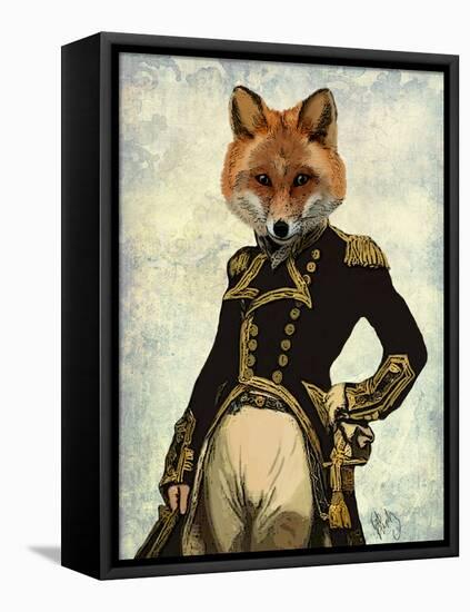 Admiral Fox Full-Fab Funky-Framed Stretched Canvas