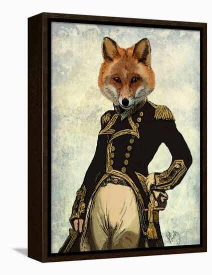 Admiral Fox Full-Fab Funky-Framed Stretched Canvas