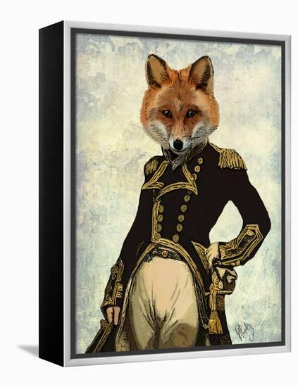 Admiral Fox Full-Fab Funky-Framed Stretched Canvas