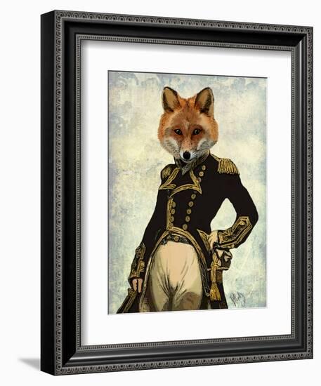 Admiral Fox Full-Fab Funky-Framed Premium Giclee Print