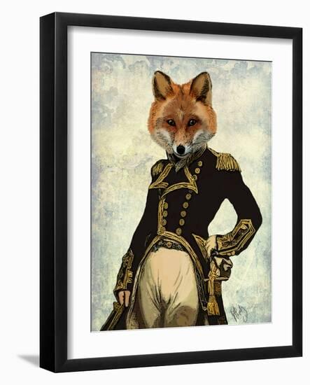 Admiral Fox Full-Fab Funky-Framed Premium Giclee Print