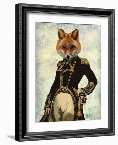 Admiral Fox Full-Fab Funky-Framed Premium Giclee Print