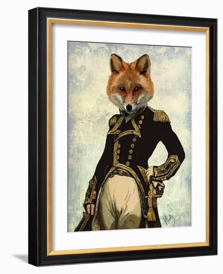 Admiral Fox Full-Fab Funky-Framed Premium Giclee Print