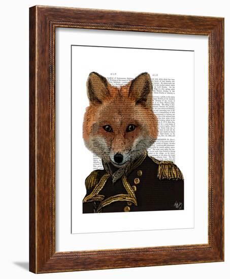 Admiral Fox Portrait-Fab Funky-Framed Premium Giclee Print