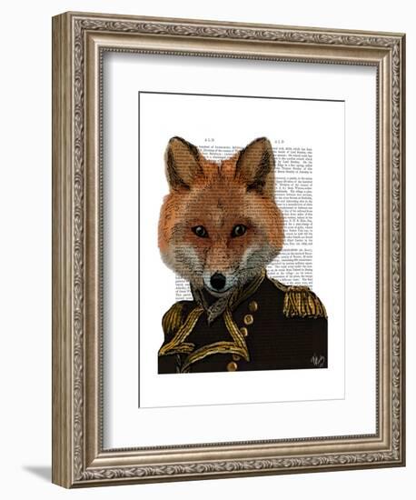 Admiral Fox Portrait-Fab Funky-Framed Art Print