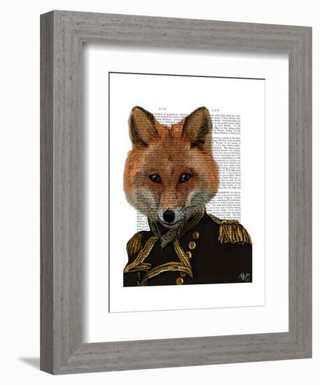 Admiral Fox Portrait-Fab Funky-Framed Art Print