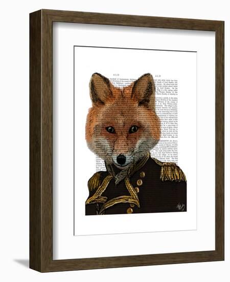 Admiral Fox Portrait-Fab Funky-Framed Art Print