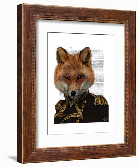 Admiral Fox Portrait-Fab Funky-Framed Art Print