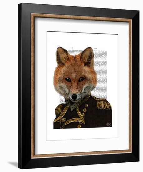 Admiral Fox Portrait-Fab Funky-Framed Art Print