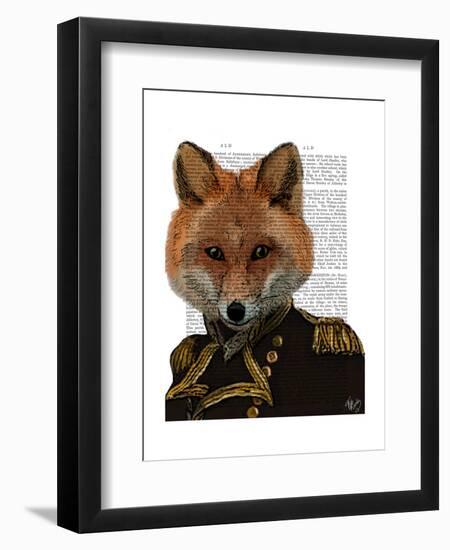 Admiral Fox Portrait-Fab Funky-Framed Art Print