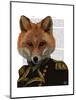 Admiral Fox Portrait-Fab Funky-Mounted Art Print