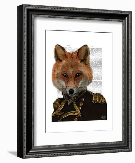 Admiral Fox Portrait-Fab Funky-Framed Art Print