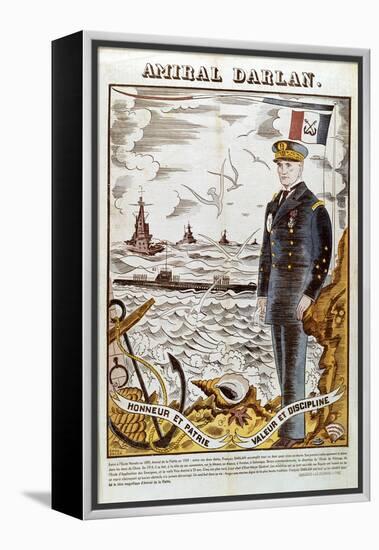 Admiral Francois Darlan, Commander of the French Navy, 1940-Pierre Falke-Framed Premier Image Canvas