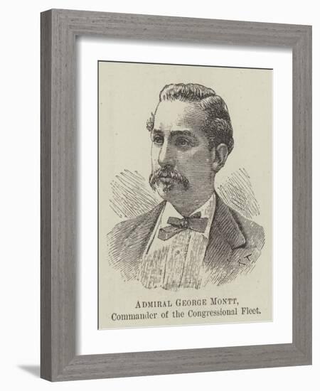 Admiral George Montt, Commander of the Congressional Fleet-null-Framed Giclee Print