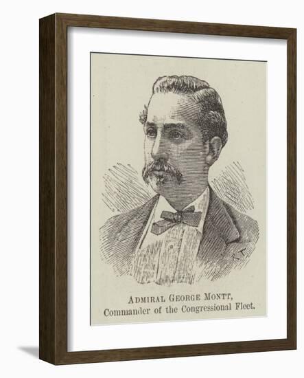 Admiral George Montt, Commander of the Congressional Fleet-null-Framed Giclee Print