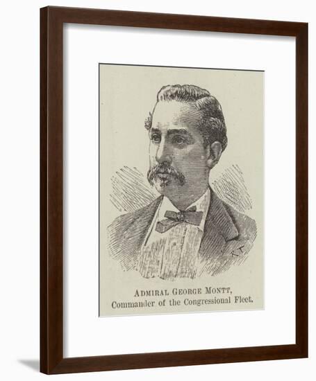 Admiral George Montt, Commander of the Congressional Fleet-null-Framed Giclee Print