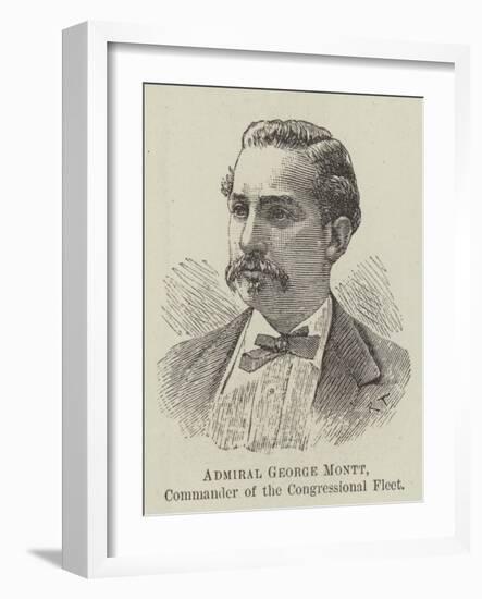 Admiral George Montt, Commander of the Congressional Fleet-null-Framed Giclee Print