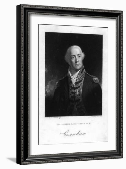 Admiral James Gambier (1756-183), 1st Baron Gambier, 1837-W Holl-Framed Giclee Print