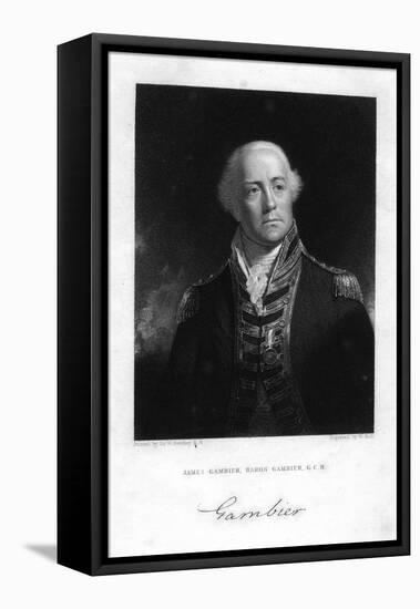 Admiral James Gambier (1756-183), 1st Baron Gambier, 1837-W Holl-Framed Premier Image Canvas