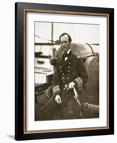 Admiral John A. Dahlgren-Mathew Brady-Framed Giclee Print