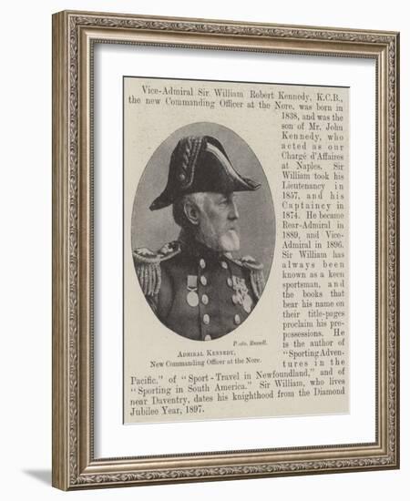 Admiral Kennedy, New Commanding Officer at the Nore-null-Framed Giclee Print