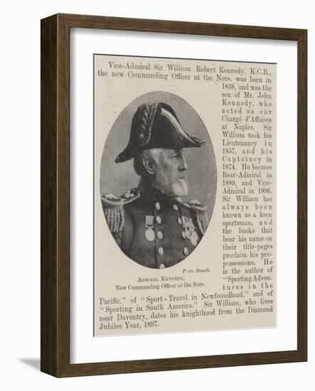 Admiral Kennedy, New Commanding Officer at the Nore-null-Framed Giclee Print