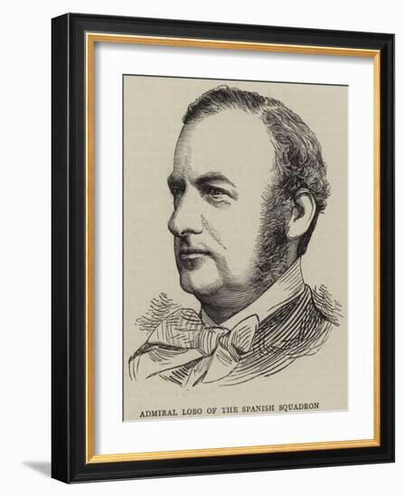 Admiral Lobo of the Spanish Squadron-null-Framed Giclee Print