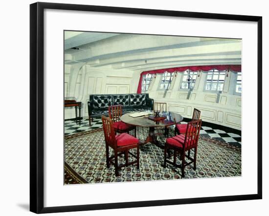 Admiral Nelson's Day Cabin in the H.M.S. Victory-null-Framed Photographic Print