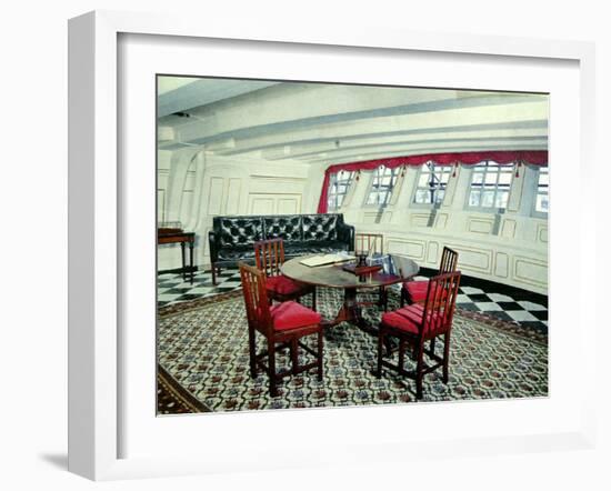 Admiral Nelson's Day Cabin in the H.M.S. Victory-null-Framed Photographic Print