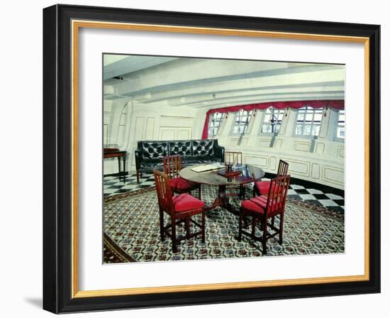 Admiral Nelson's Day Cabin in the H.M.S. Victory-null-Framed Photographic Print