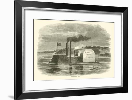 Admiral Porter's "Dummy", February 1863-null-Framed Giclee Print