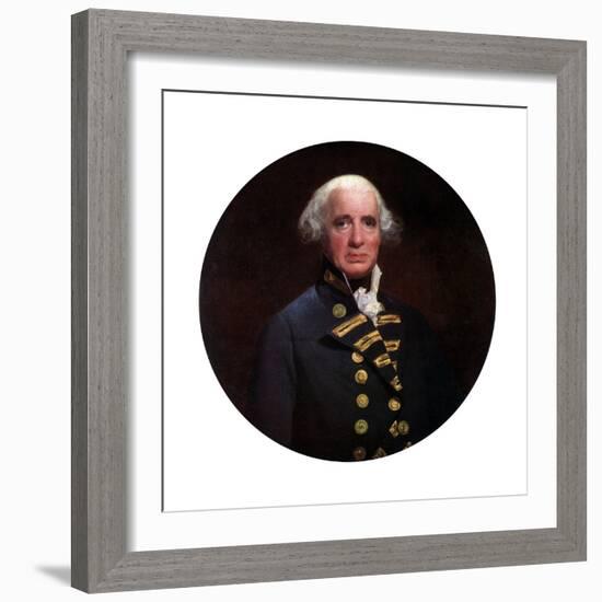 Admiral Richard, Earl of Howe, 1794-John Singleton Copley-Framed Giclee Print