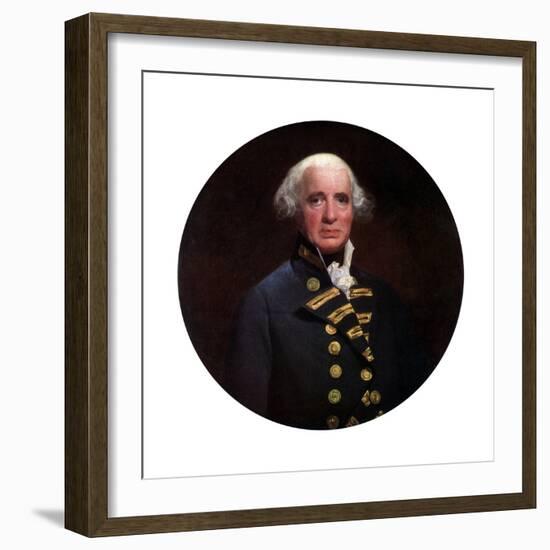 Admiral Richard, Earl of Howe, 1794-John Singleton Copley-Framed Giclee Print