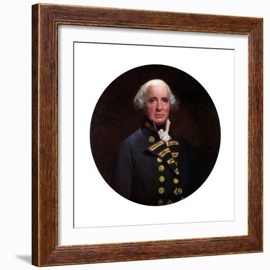 Admiral Richard, Earl of Howe, 1794-John Singleton Copley-Framed Giclee Print