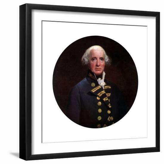 Admiral Richard, Earl of Howe, 1794-John Singleton Copley-Framed Giclee Print