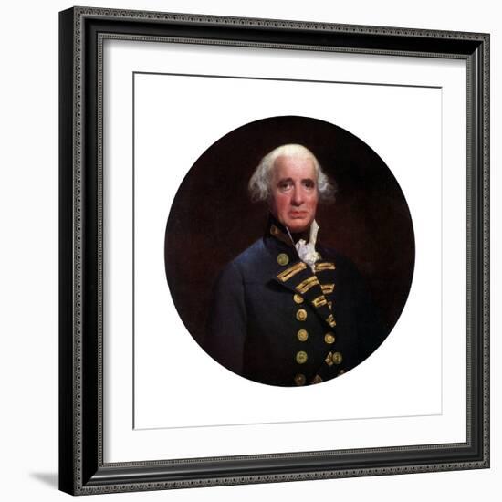 Admiral Richard, Earl of Howe, 1794-John Singleton Copley-Framed Giclee Print