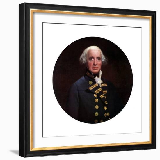 Admiral Richard, Earl of Howe, 1794-John Singleton Copley-Framed Giclee Print