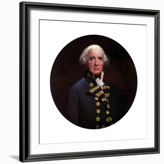 Admiral Richard, Earl of Howe, 1794-John Singleton Copley-Framed Giclee Print