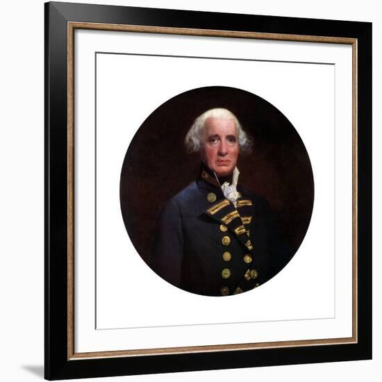 Admiral Richard, Earl of Howe, 1794-John Singleton Copley-Framed Giclee Print