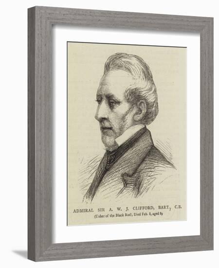 Admiral Sir a W J Clifford, Baronet-null-Framed Giclee Print