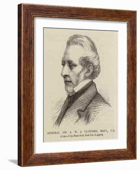 Admiral Sir a W J Clifford, Baronet-null-Framed Giclee Print