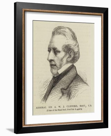 Admiral Sir a W J Clifford, Baronet-null-Framed Giclee Print