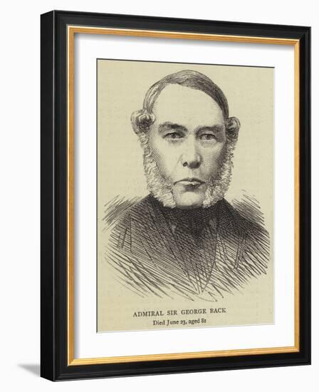 Admiral Sir George Back-null-Framed Giclee Print