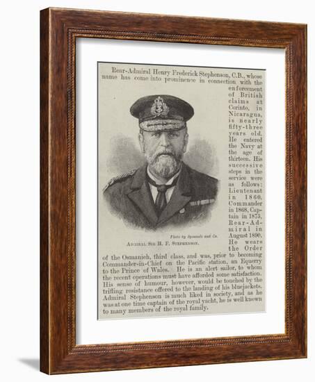 Admiral Sir H F Stephenson-null-Framed Giclee Print